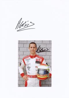 2  x  Alexander Sims  Großbritanien  Auto Motorsport Autogramm Karte  original signiert 