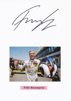 Felix Rosenqvist  Schweden  Auto Motorsport Autogramm Karte  original signiert 