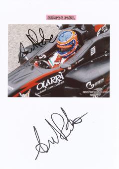 2  x  Andrea Roda   Italien  Auto Motorsport Autogramm Karte  original signiert 