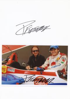 2  x  Pietro Fittipaldi  USA  Auto Motorsport Autogramm Karte  original signiert 
