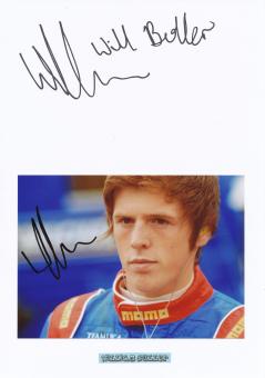2  x  William Buller  Großbritanien  Auto Motorsport Autogramm Karte  original signiert 