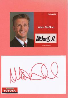 2  x  Allan McNish  Auto Motorsport Autogramm Karte  original signiert 