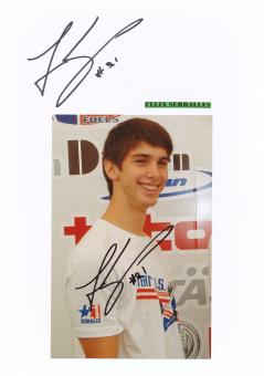 2  x  Felix Serralles  Puerto Rico  Auto Motorsport Autogramm Karte  original signiert 
