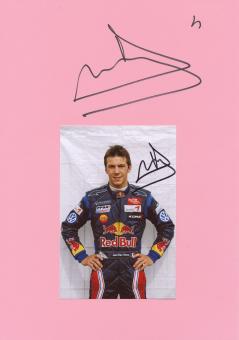 2  x  Jean Karl Vernay  Frankreich  Auto Motorsport Autogramm Karte  original signiert 