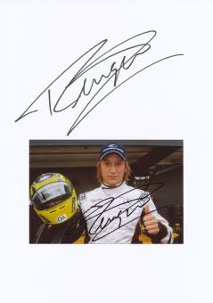 2  x  Renger van der Zande  Holland  Auto Motorsport Autogramm Karte  original signiert 