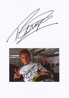 2  x  Renger van der Zande  Holland  Auto Motorsport Autogramm Karte  original signiert 