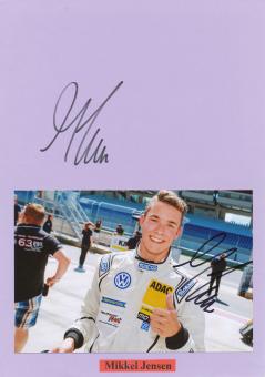 2  x  Mikkel Jensen  Dänemark  Auto Motorsport Autogramm Karte  original signiert 