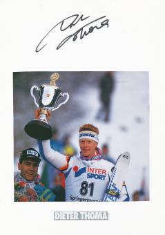 Dieter Thoma   Skispringen  Autogramm Karte  original signiert 