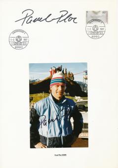 2  x  Pavel Ploc  CSSR   Skispringen  Autogramm Karte  original signiert 