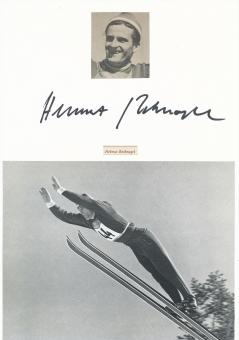 Helmut Recknagel  DDR  Skispringen  Autogramm Karte  original signiert 
