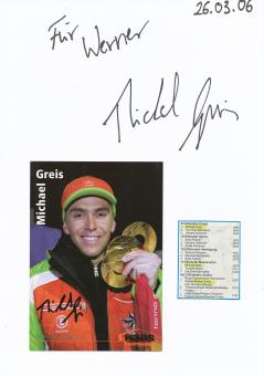 2  x  Michael Greis  Biathlon  Autogramm Karte  original signiert 