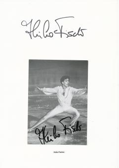 2  x  Heiko Fischer † 1989  Eiskunstlauf  Autogramm Karte  original signiert 