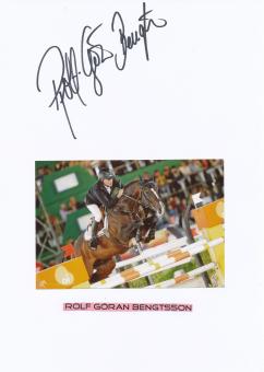 Rolf Göran Bengtsson  Reiten  Autogramm Karte  original signiert 
