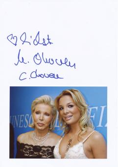 Ute & Chiara Ohoven   Autogramm Karte original signiert 