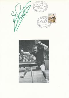 Jacques Secretin  Frankreich  Tischtennis  Autogramm Karte original signiert 