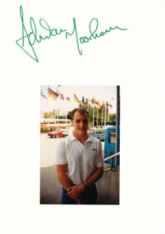 Adrian Moorhouse  Großbritanien  Schwimmen  Autogramm Karte  original signiert 