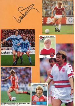 Sören Lerby  Dänemark  & FC Bayern München  Autogramm Karte  original signiert 