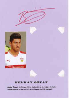 Berkay Özcan  VFB Stuttgart  Autogramm Karte  original signiert 