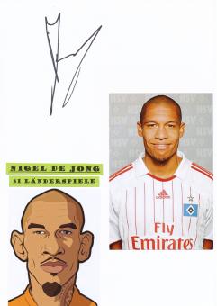 Nigel De Jong  Hamburger SV  Autogramm Karte  original signiert 