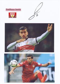 Emiliano Insua  VFB Stuttgart  Autogramm Karte  original signiert 