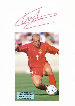 Marc Wilmots  Belgien  WM 1994 Autogramm Karte  original signiert 