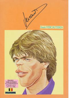 Frankie Vercauteren  Belgien WM 1982  Autogramm Karte  original signiert 