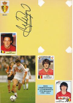 Alex Czerniatynski  Belgien WM 1982  Autogramm Karte  original signiert 