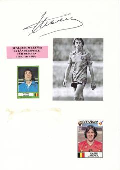 Walter Meeuws  Belgien WM 1982  Autogramm Karte  original signiert 