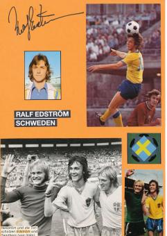 Ralf Edström  Schweden  WM 1974  Autogramm Karte  original signiert 