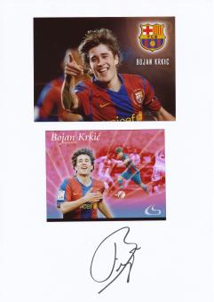 Bojan Krkic  FC Barcelona  Autogramm Karte  original signiert 