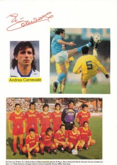 Andrea Carvenale  Italien  WM 1990  Autogramm Karte  original signiert 