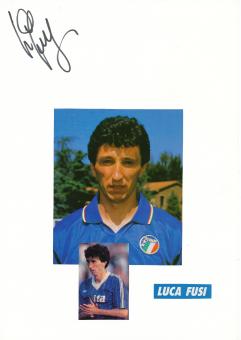 Luca Fusi   Italien  EM 1988  Autogramm Karte  original signiert 