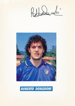 Roberto Donadoni   Italien  WM 1990 Autogramm Karte  original signiert 