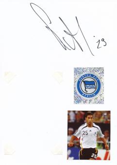Malik Fathi  Hertha BSC Berlin  Autogramm Karte  original signiert 