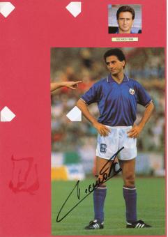 Riccardo Ferri  Italien  WM 1990 Autogramm Karte  original signiert 