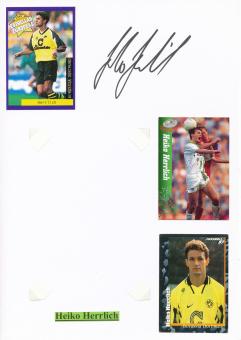 Heiko Herrlich  Borussia Dortmund  Autogramm Karte  original signiert 