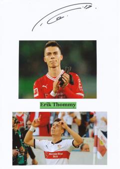 Erik Thommy  VFB Stuttgart  Autogramm Karte  original signiert 