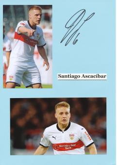 Santiago Ascacibar  VFB Stuttgart  Autogramm Karte  original signiert 
