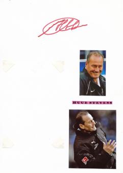 Huub Stevens  FC Schalke 04  Autogramm Karte  original signiert 