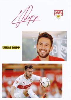 Lukas Rupp  VFB Stuttgart  Autogramm Karte  original signiert 