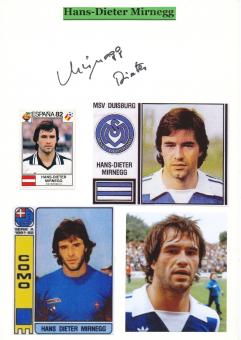 Hans Dieter Mirnegg  Österreich  WM 1982  Autogramm Karte  original signiert 