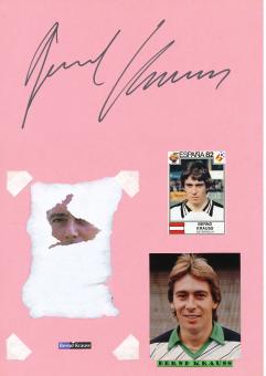 Bernd Krauss  Österreich  WM 1982  Autogramm Karte  original signiert 