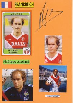 Philippe Anziani  AS Monaco  Autogramm Karte  original signiert 