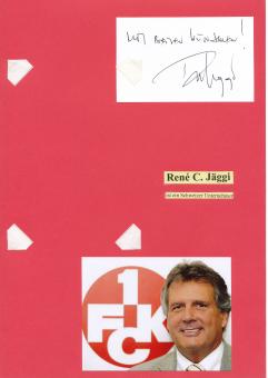 Rene C.Jäggi  FC Kaiserslautern   Autogramm Karte  original signiert 