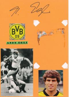 Andy Egli  Borussia Dortmund   Autogramm Karte  original signiert 