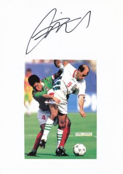 Jordan Letchkov  Bulgarien WM 1994  Autogramm Karte  original signiert 