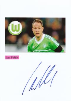 Jan Polak  VFL Wolfsburg  Autogramm Karte  original signiert 