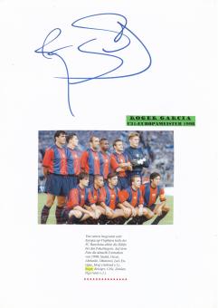 Roger Garcia  FC Barcelona  Autogramm Karte  original signiert 