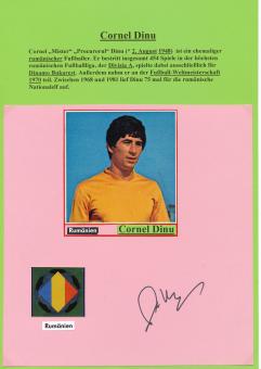 Cornel Dinu  Rumänien  WM 1970  Autogramm Karte  original signiert 