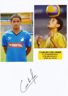 Carlos Eduardo  Brasilien  Autogramm Karte  original signiert 